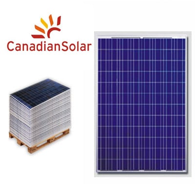 Canadian Solar 230wp 3kw (0.77 ευρώ / ανα watt)
