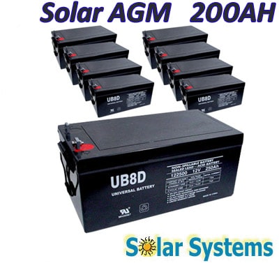 Battery AGM  200AH