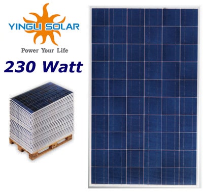 Yingli YL 235 P-29b 230wp 3kw (1.00 ευρώ / ανα watt )