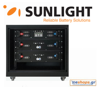Sunlight LiON ESS 10.24- in 22U cabinet – Μπαταρία λιθίου-για φωτοβολταϊκά και ανεμογεννήτριες